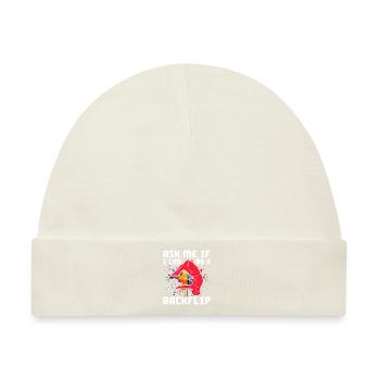 Backflip Salto Akrobatik Parkour Turnen Geschenk - Baby Premium Organic Mütze - Naturweiß - Vorne