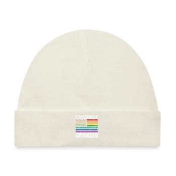 Gleichheit LGBTQ Rainbow Flag LGBTQ Stolz - Baby Premium Organic Mütze - Naturweiß - Vorne