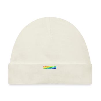 Gleichheit LGBTQ Rainbow Flag LGBTQ Stolz - Baby Premium Organic Mütze - Naturweiß - Vorne