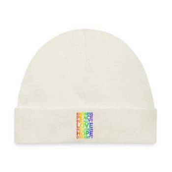 Gleichheit LGBTQ Rainbow Flag LGBTQ Stolz - Baby Premium Organic Mütze - Naturweiß - Vorne