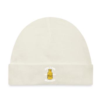 Senf Gelber Senf Lecker Essen Scharfer Senf - Baby Premium Organic Mütze - Naturweiß - Vorne