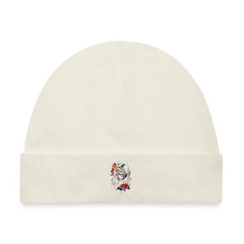 Bunte Catrina-Kunst für Dia de los Muertos - Baby Premium Organic Mütze - Naturweiß - Vorne