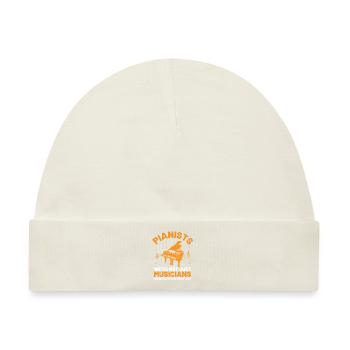 Pianisten Wir sind nicht nur Musiker, wir sind Komponisten - Baby Premium Organic Mütze - Naturweiß - Vorne