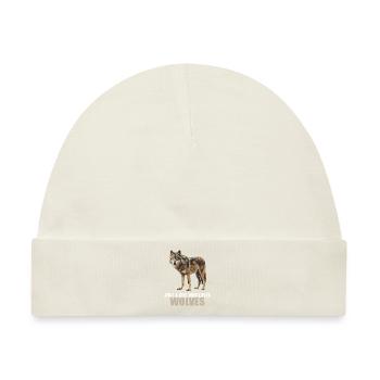 Wölfe Wolf - Baby Premium Organic Mütze - Naturweiß - Vorne