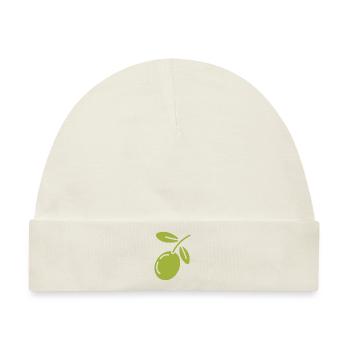Olive - Baby Premium Organic Mütze - Naturweiß - Vorne
