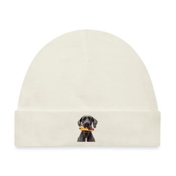 Deutsche Dogge - Baby Premium Organic Mütze - Naturweiß - Vorne