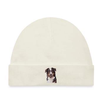 Australischer Schäferhund - Baby Premium Organic Mütze - Naturweiß - Vorne