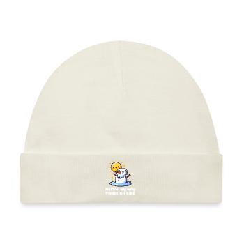 Schmelzen Meinen Weg Durch Das Leben Schneemann - Baby Premium Organic Mütze - Naturweiß - Vorne