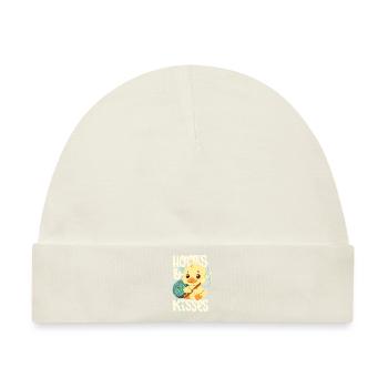 Hooks And Kisses - Baby Premium Organic Mütze - Naturweiß - Vorne