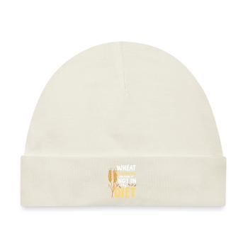 Wheat dreams are made of these not in my diet - Baby Premium Organic Mütze - Naturweiß - Vorne