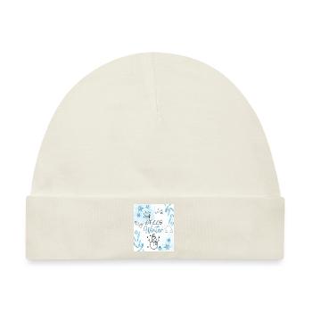 Hello Winter - Baby Premium Organic Mütze - Naturweiß - Vorne