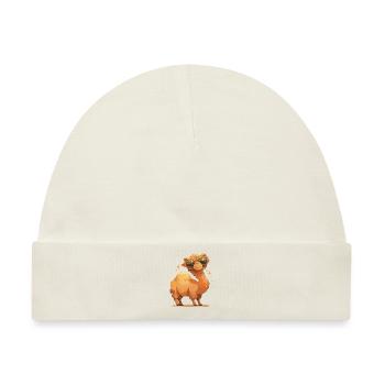 Camel Kamele Kamel - Baby Premium Organic Mütze - Naturweiß - Vorne
