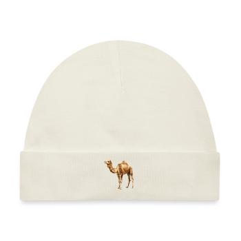 Camel Kamele Kamel - Baby Premium Organic Mütze - Naturweiß - Vorne