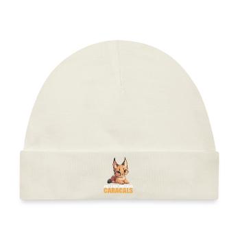 Caracal Karakale Karakal - Baby Premium Organic Mütze - Naturweiß - Vorne