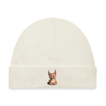 Caracal Karakale Karakal - Baby Premium Organic Mütze - Naturweiß - Vorne