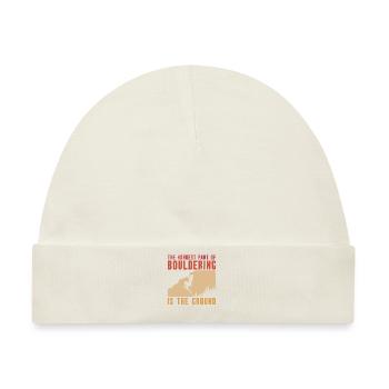 Bouldern Boulderer Boulder - Baby Premium Organic Mütze - Naturweiß - Vorne
