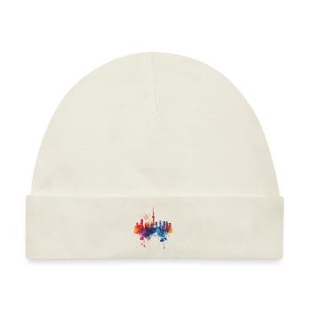 Tokio: - Baby Premium Organic Mütze - Naturweiß - Vorne