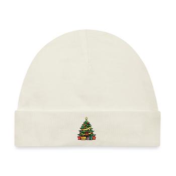 Tanne Xmas Weihnachten - Baby Premium Organic Mütze - Naturweiß - Vorne