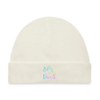 Lebensziel Rette alle Hunde Tie Dye Lustiger Welpe - Baby Premium Organic Mütze - Naturweiß - Vorne