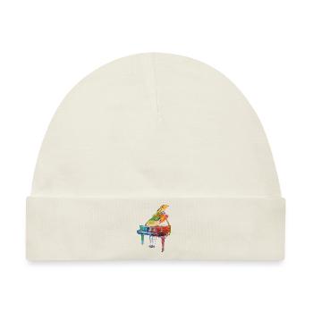 Klavier - Baby Premium Organic Mütze - Naturweiß - Vorne