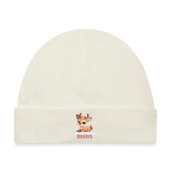 Hirsche Hirsch - Baby Premium Organic Mütze - Naturweiß - Vorne