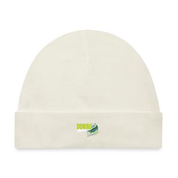 DONAU FLÜSTERER Angler Outfit Angeln Hobby - Baby Premium Organic Mütze - Naturweiß - Vorne
