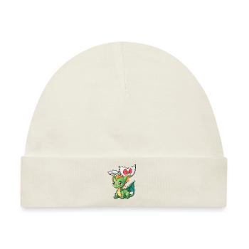 Drachen Baby Eierschale Geburt schlüpfen Ei Kinder - Baby Premium Organic Mütze - Naturweiß - Vorne