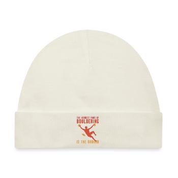 Bouldern Boulderer Boulder - Baby Premium Organic Mütze - Naturweiß - Vorne