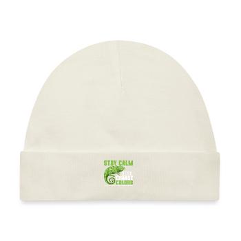 Chameleon Gifts - Baby Premium Organic Mütze - Naturweiß - Vorne