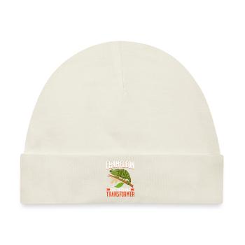 Chameleon Gifts - Baby Premium Organic Mütze - Naturweiß - Vorne