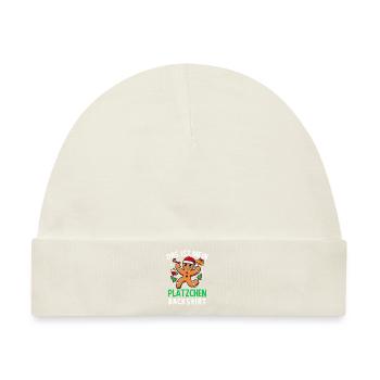 Weihnachten Das Ist Mein Plätzchen Back shirt - Baby Premium Organic Mütze - Naturweiß - Vorne
