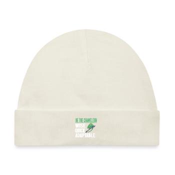 Chameleon Gifts - Baby Premium Organic Mütze - Naturweiß - Vorne