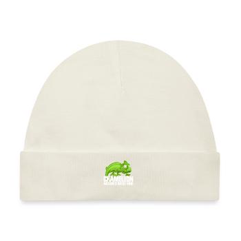 Chameleon Gifts - Baby Premium Organic Mütze - Naturweiß - Vorne