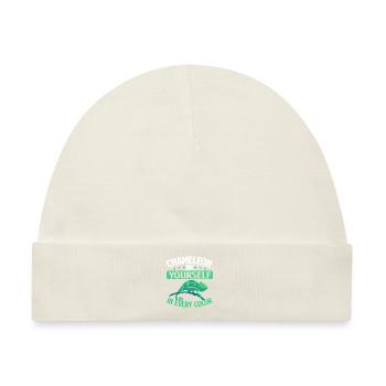 Chameleon Gifts - Baby Premium Organic Mütze - Naturweiß - Vorne