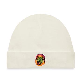 Bauwagen Abenteuer Expedition Gebirge Natur - Baby Premium Organic Mütze - Naturweiß - Vorne