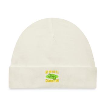 Chameleon Gifts - Baby Premium Organic Mütze - Naturweiß - Vorne