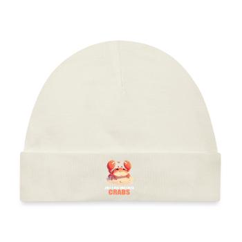 Krabbe Krabben - Baby Premium Organic Mütze - Naturweiß - Vorne
