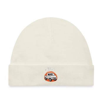 AUTO MIKRO SMALL BUT WOW - Baby Premium Organic Mütze - Naturweiß - Vorne