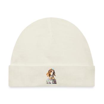 Beagle - Baby Premium Organic Mütze - Naturweiß - Vorne