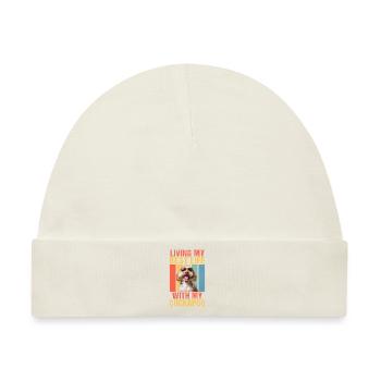 Cockapoo Gifts - Baby Premium Organic Mütze - Naturweiß - Vorne
