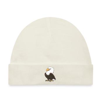 MAJESTÄTISCHER FLUG - Baby Premium Organic Mütze - Naturweiß - Vorne