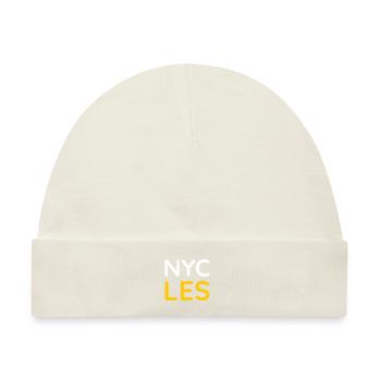 LES NYC Lower Eastside New York City Manhattan - Baby Premium Organic Mütze - Naturweiß - Vorne