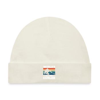Curling Sport Curling - Baby Premium Organic Mütze - Naturweiß - Vorne