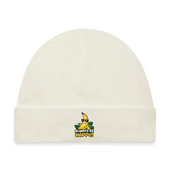 BANANE - Baby Premium Organic Mütze - Naturweiß - Vorne