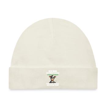 Second Hand Vegetarier - Baby Premium Organic Mütze - Naturweiß - Vorne