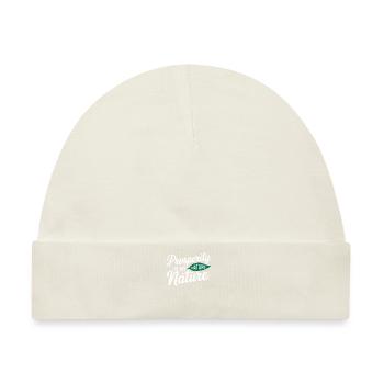 Manifestieren Von Wohlstand Zitat Natur - Baby Premium Organic Mütze - Naturweiß - Vorne