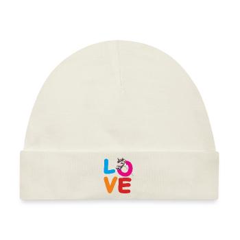 LOVE STECKENPFERD - Baby Premium Organic Mütze - Naturweiß - Vorne
