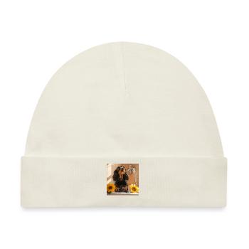 Cocker Spaniel - Baby Premium Organic Mütze - Naturweiß - Vorne