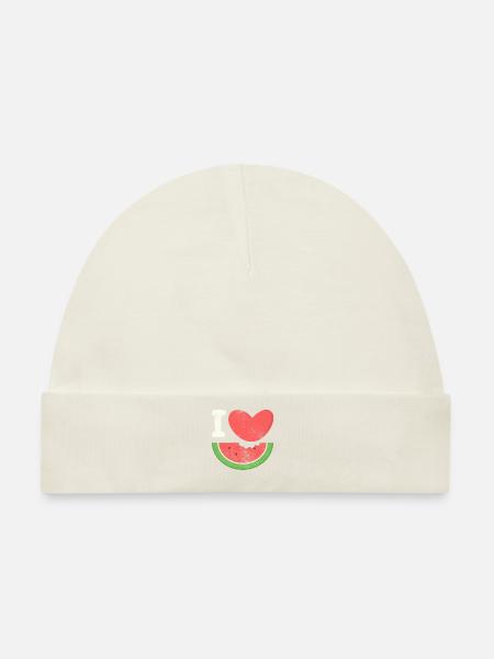 Wassermelone - Baby Premium Organic Mütze - Naturweiß