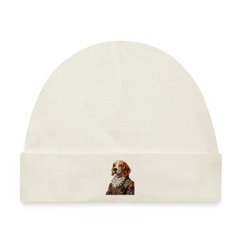 Beagle - Baby Premium Organic Mütze - Naturweiß - Vorne
